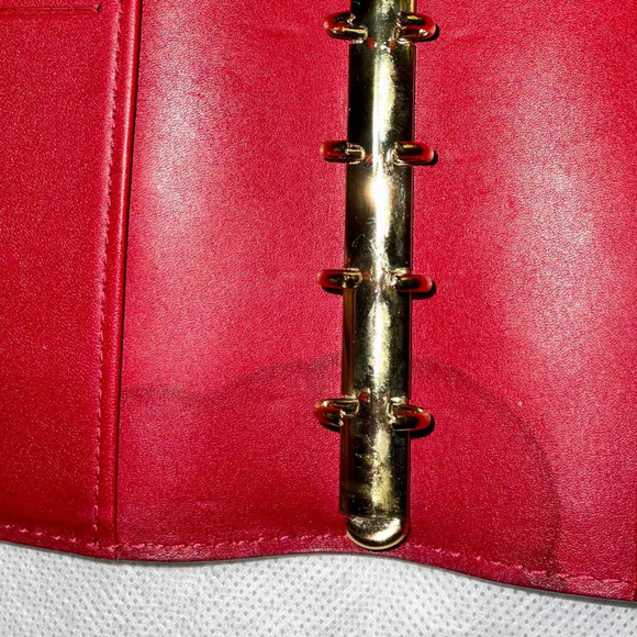 Louis Vuitton Red Vernis Leather Small Ring Agenda Cover - Picture 11 of 16